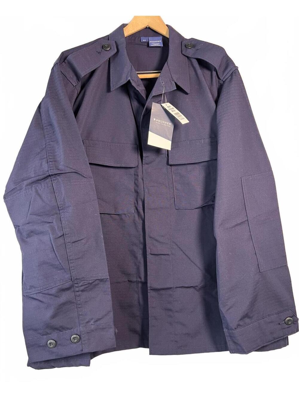 Propper Navy Blue Military Style Jacket with Epaulets Size XXL New with Tags